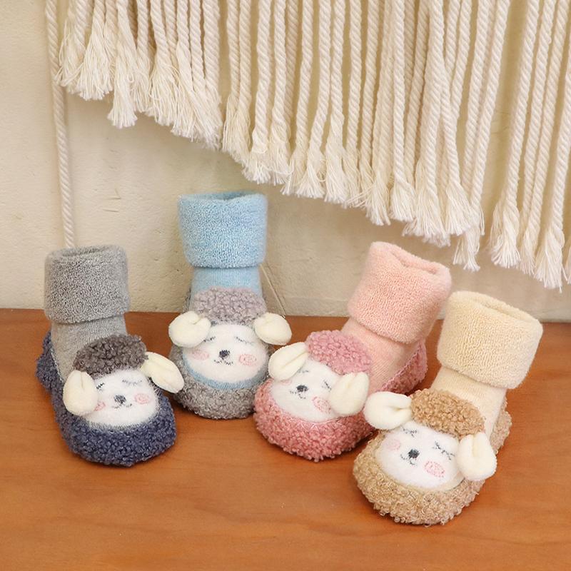 Little Sheep Varme Baby Floor Sokker/Warm baby floor socks