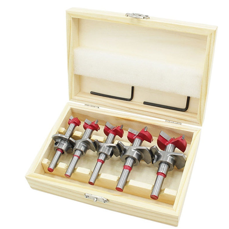 Hinge Hole Opener Woodworking Carbide Drill Bits Set Positioning Hole Saw Kit Adjustable