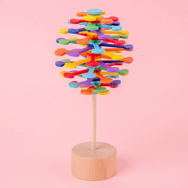 Wooden Spiral Lollipop-Stress Relif Toy
