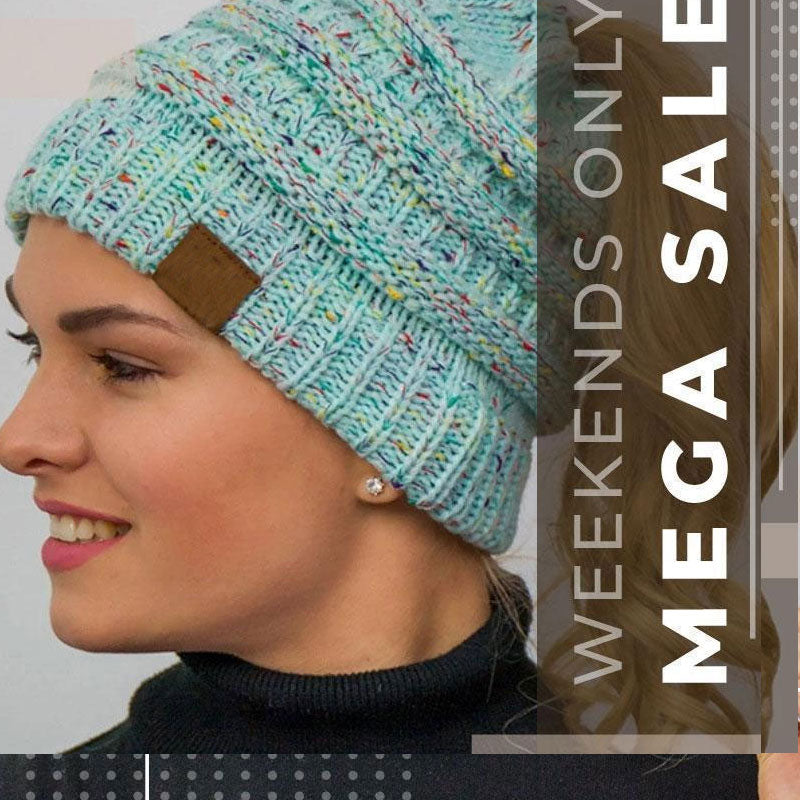 Knit Ponytail Beanie