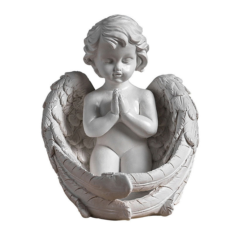 Angel Candlestick Resin Decoration