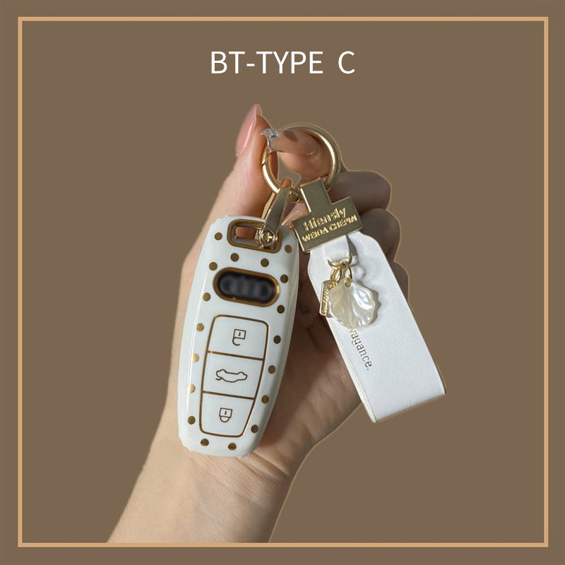 Suitable for Audi Polka Dot Key Case