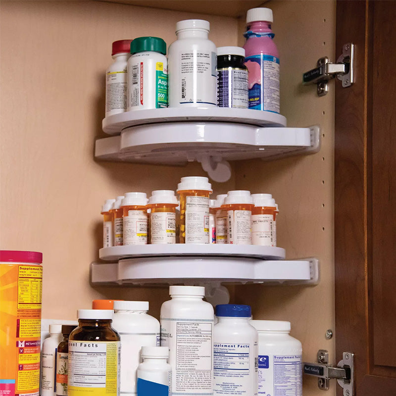 360° Rotating Triangle Shelf