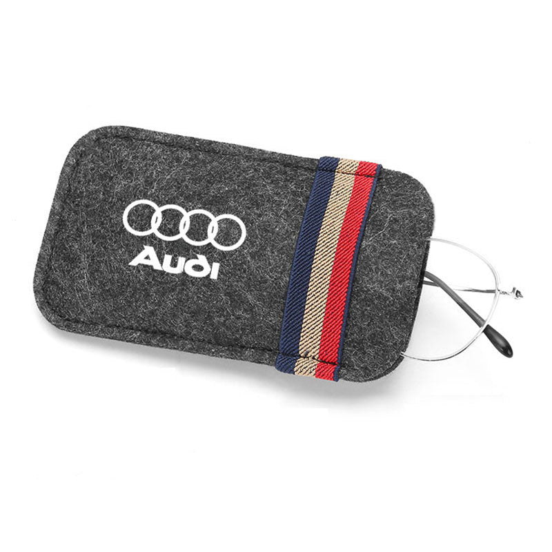 Car Visor Sunglasses Leather Holder