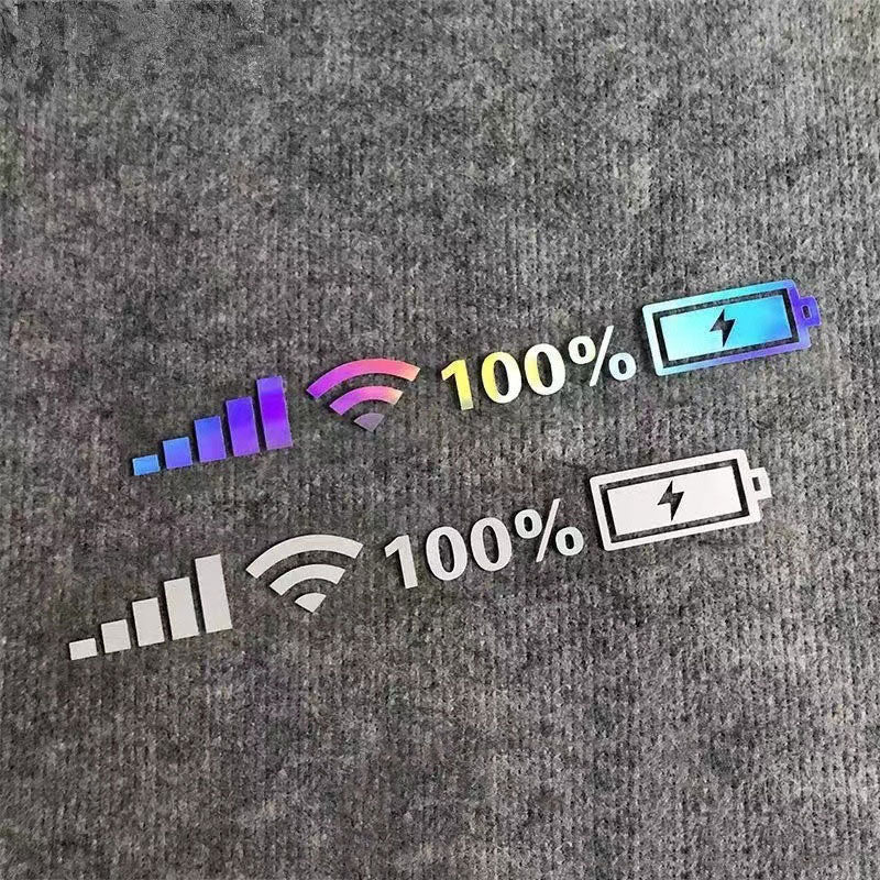 3 PCS Mobile Phone Signal Reflective Car Stickers