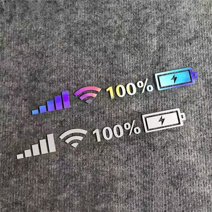 3 PCS Mobile Phone Signal Reflective Car Stickers