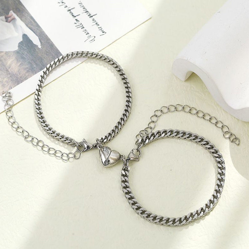 Cuban Chain Couple Bracelet (1 Pair)
