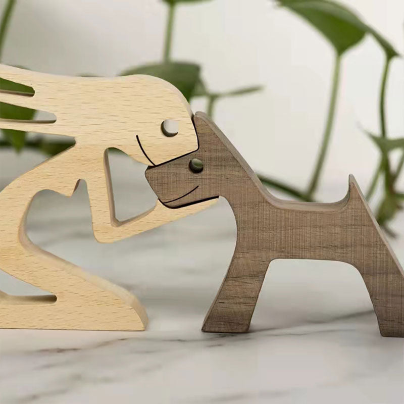Wooden Dog Ornaments
