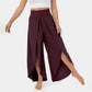 High Waisted Split Wide Leg Quick Dry Casual Pants