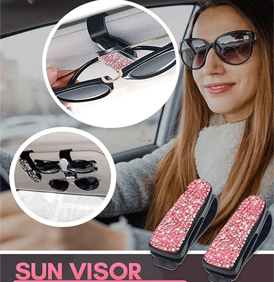 Car Visor Sunglasses Diamond Holder