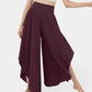 High Waist Ruffled Wide Leg Quick Dry Dance Pants