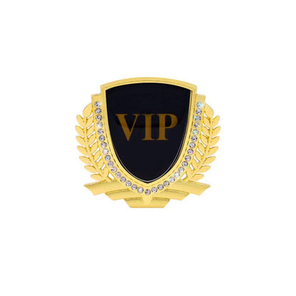 3D Wheat Ear Diamond Metal Creative Car Sticker