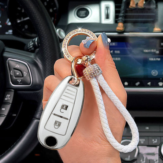 Suzuki Car Key Case Rhinestones Keychain