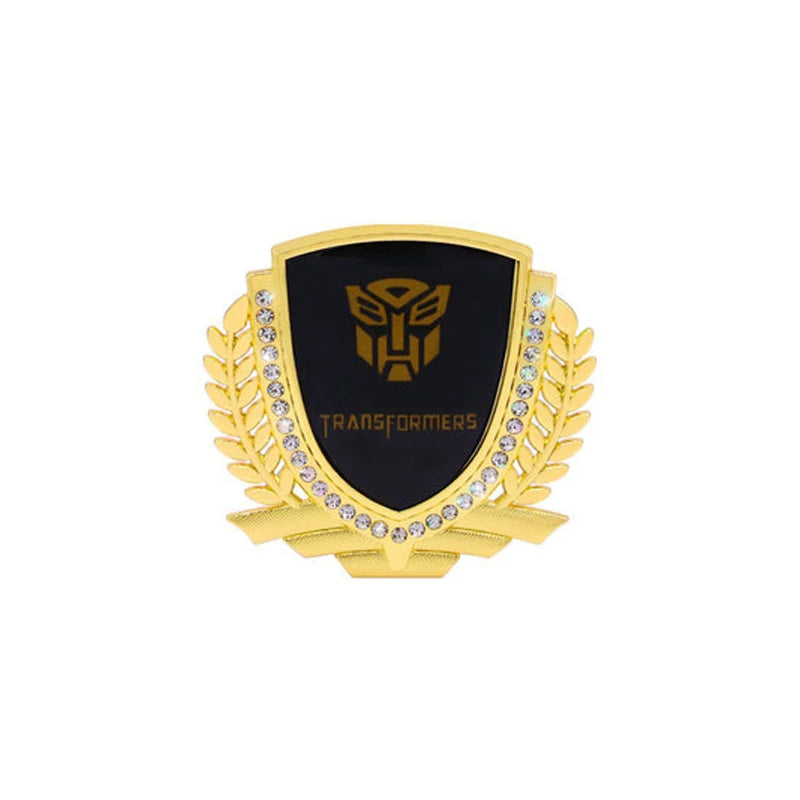 3D Wheat Ear Diamond Metal Creative Car Sticker