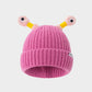 🔥Winter Parent-Child Cute Glowing Little Monster Knit Hat/Cute glowing little monster knitted hat