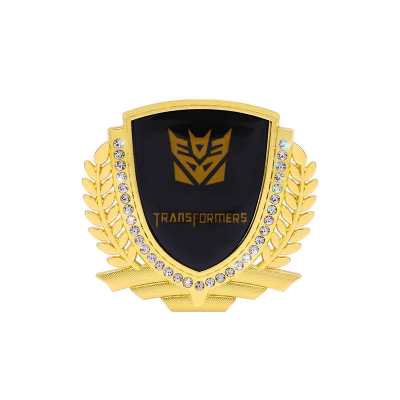 3D Wheat Ear Diamond Metal Creative Car Sticker