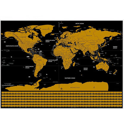 Scratch Map of the World