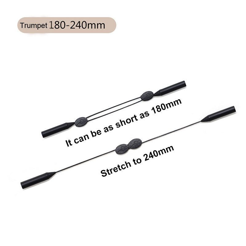 Adjustable Sports Glasses Silicone Rope