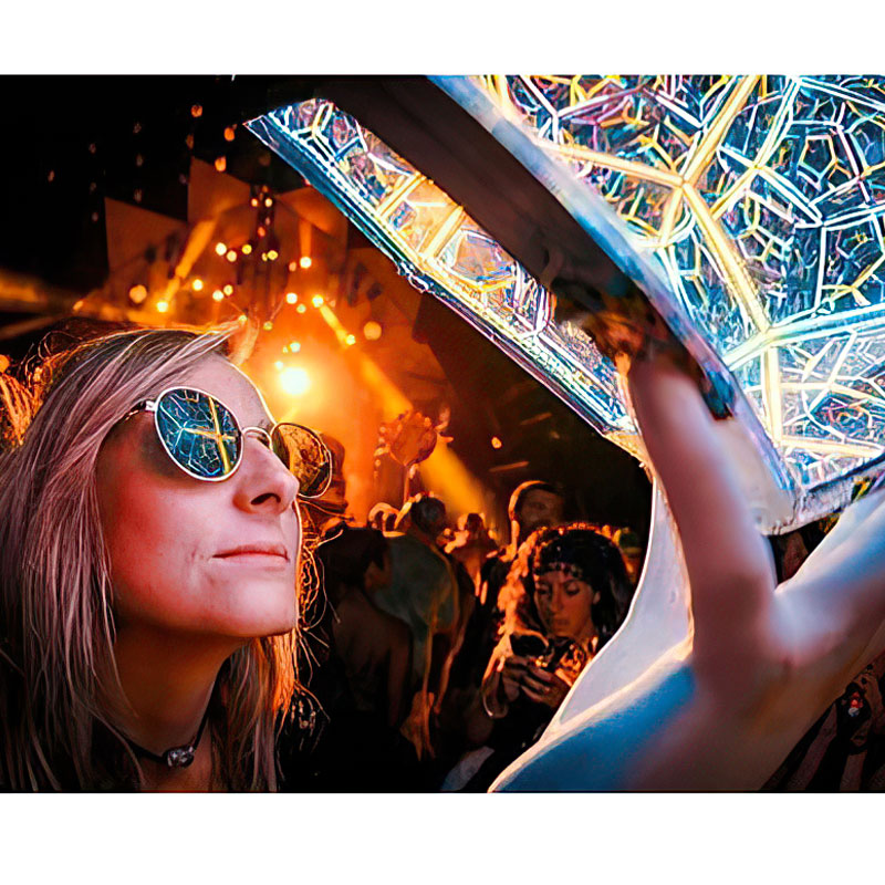 Infinite Dodecahedron Color Art Light