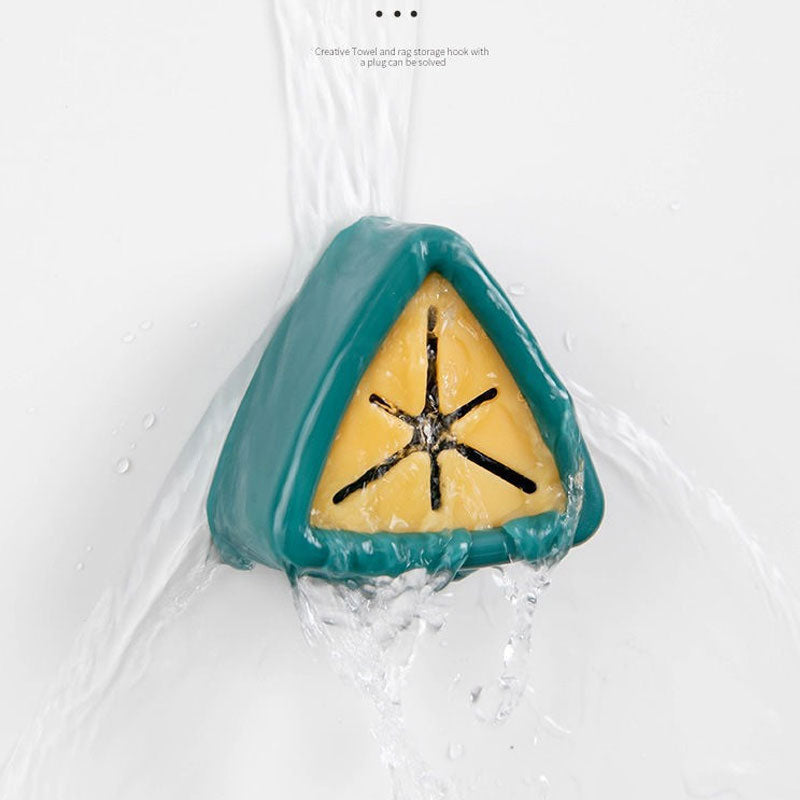 Creative Kitchen Towel Rack Free Punch Storage Hook