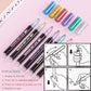 12 Colors Double Line Outline Pens