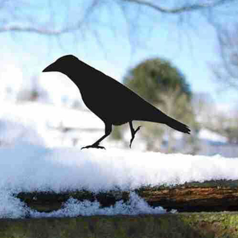 Crow Garden Sculppture Art