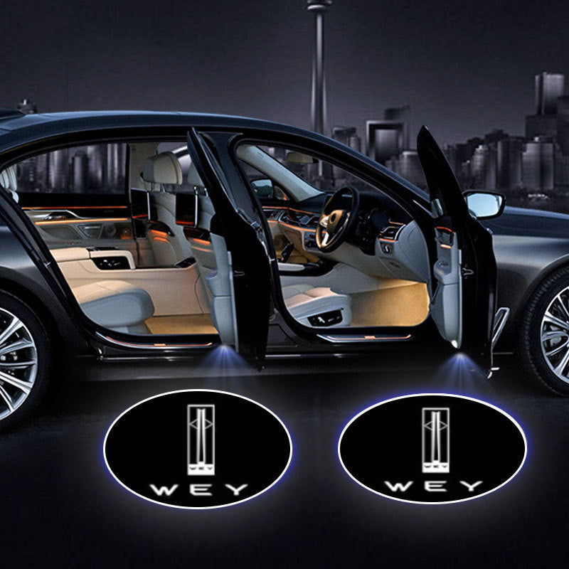 WEY  Wiring Free Carbon Fiber Welcome Light