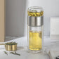 Double Wall Glass Tea Infuser Bottle