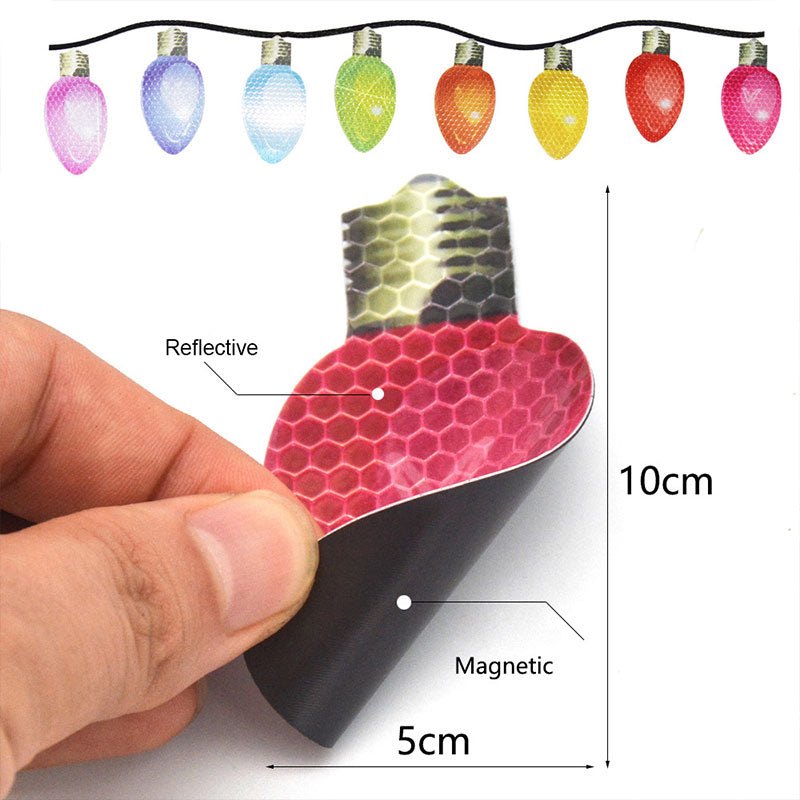 Reflective Light Bulb Magnet  Decorations
