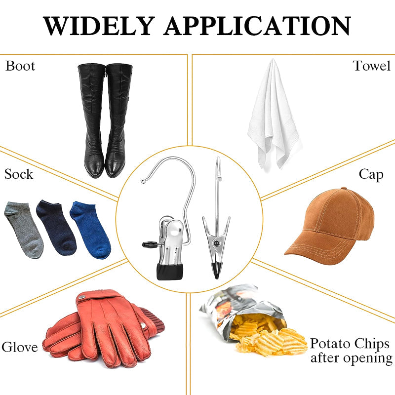 Heavy Duty Hanging Hooks Clips（10 pcs）