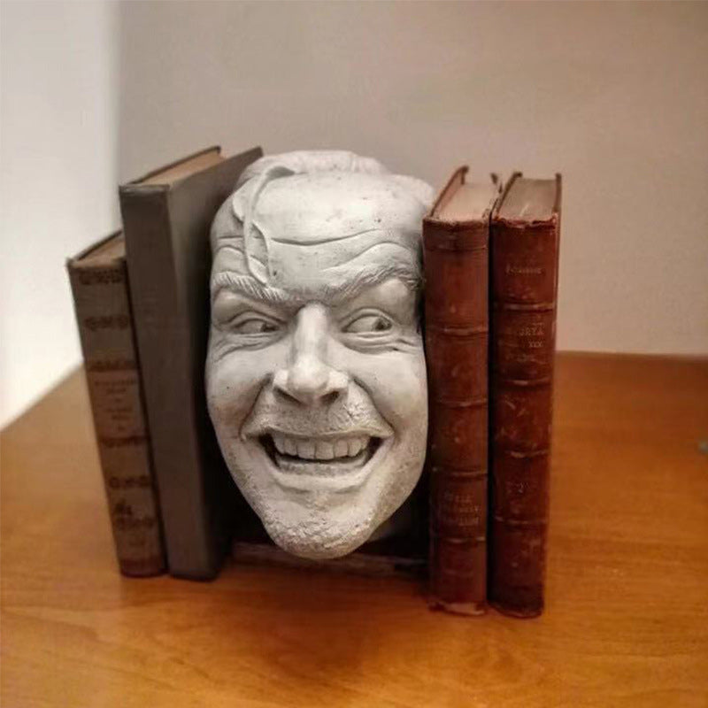 Resin Bookend Johnny Sculpture