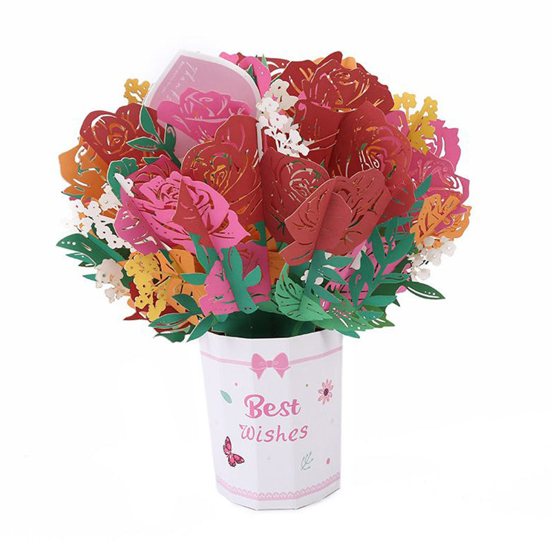 3D Bouquet, Popup Greeting Card