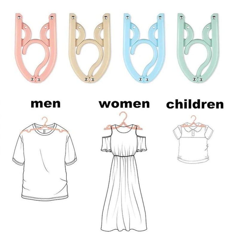 Foldable Portable Travel Hanger(8 PCS)
