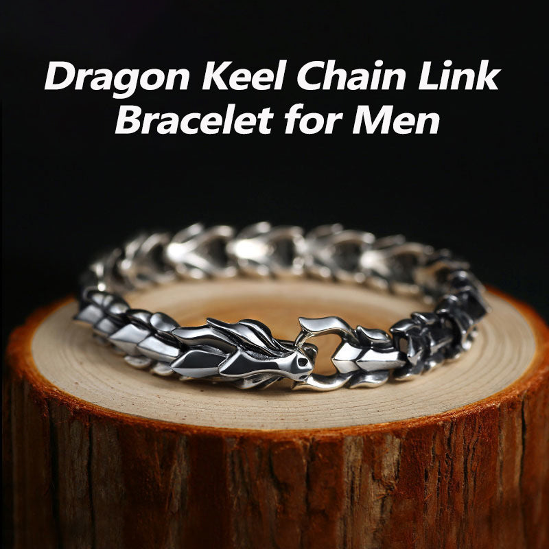 Dragon Keel Chain Link Bracelet for Men