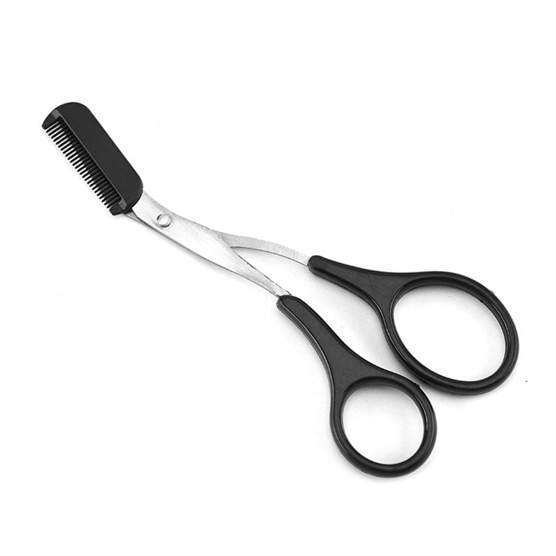 Eyebrow Trimmer Scissors with Comb