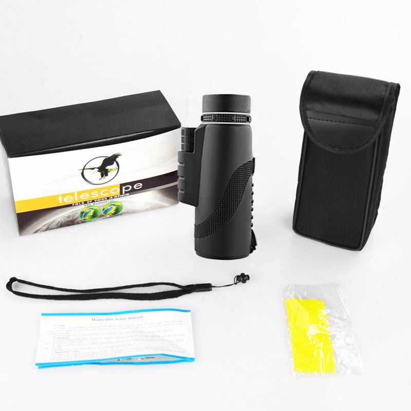 40×60 HD Monocular with Smartphone Holder