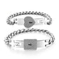 Bracelet with Lock Key Bracelet Set（2 Pcs）