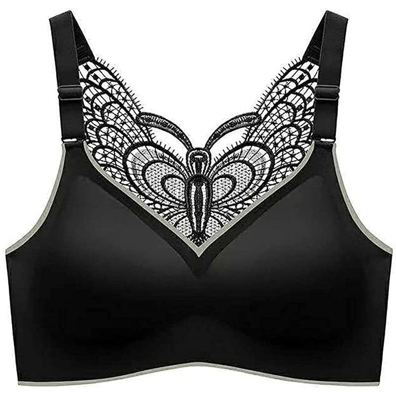 Butterfly Embroidery Wirefree Bra