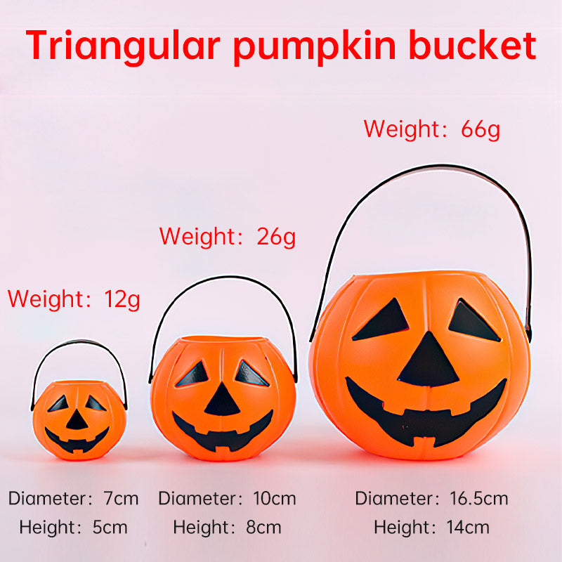 Halloween Mini Plastic Pumpkin Bucket