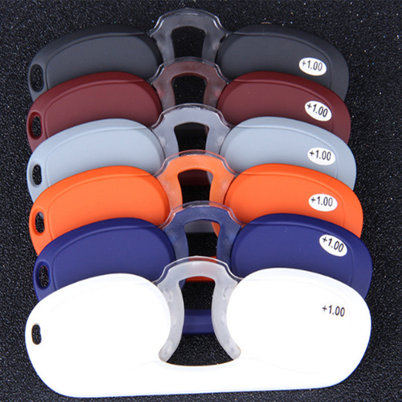 Portable Mini Nose Clip Reading Glasses