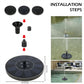 Floating Solar Fountain Garden Water Fountain Decoration
