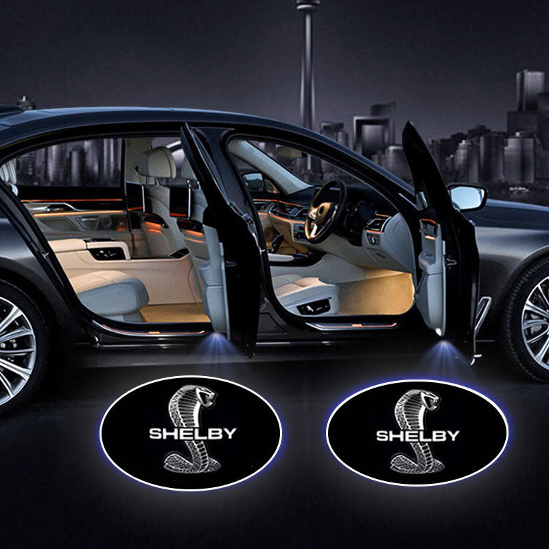 Cobra Wiring Free Carbon Fiber Welcome Light