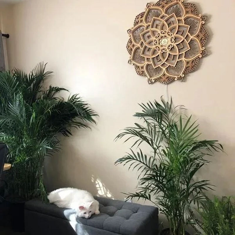 Mandala Elephant Yoga Room Night Light LED