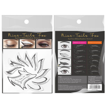 Nine Tail Fox Eyeshadow and Eyeliner Template Sticker