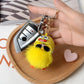 Mini Plush Duck Car Keychain