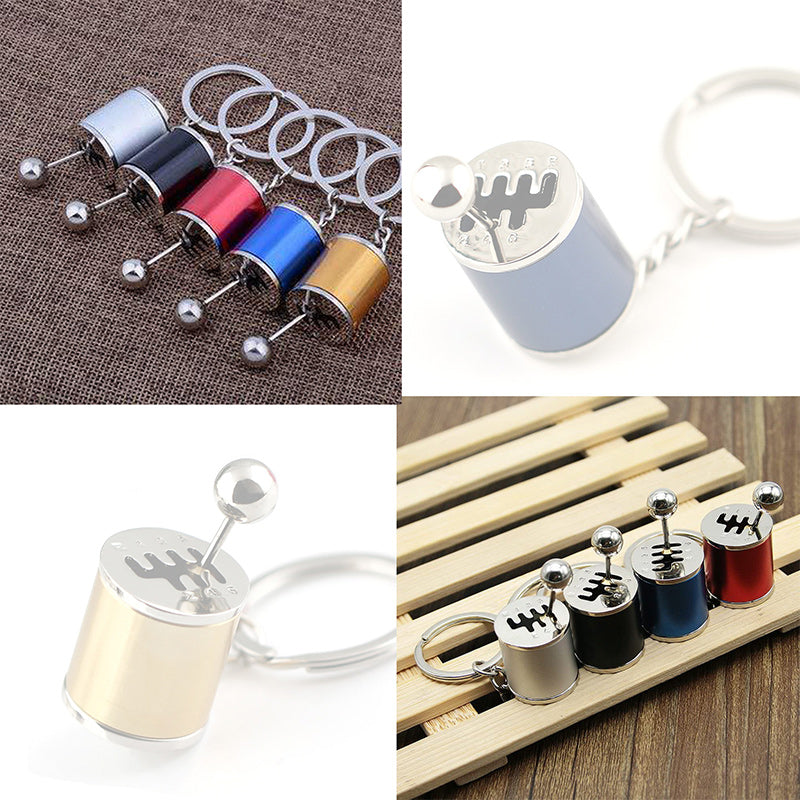 6 Colors Car Shifter Keychain