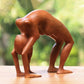 Yoga Pose Wood Carving Wood Sculpture Gifts