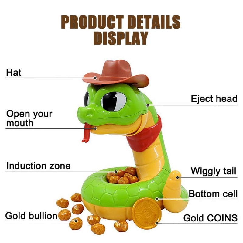 Electric rattlesnake prank toy