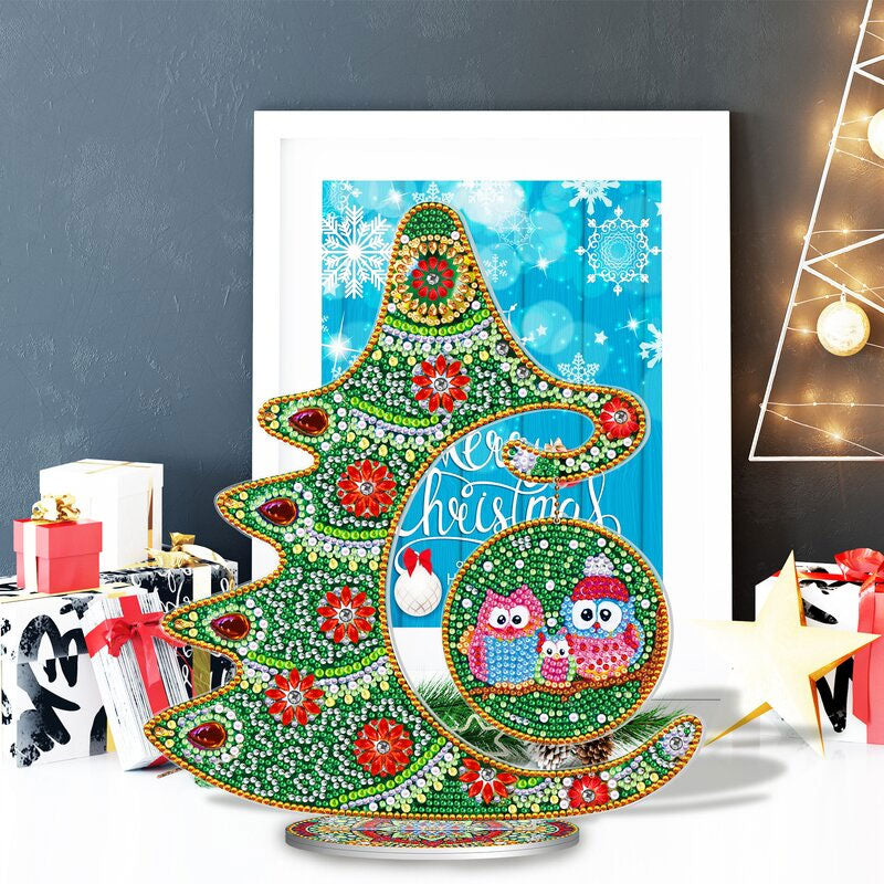Crystal Christmas Tree Ornaments - 5D DIY Diamond Crafts