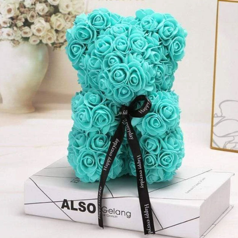 New Valentine's Day Gift Eternal Flower Rose Bear Creative Simulation PE Foam